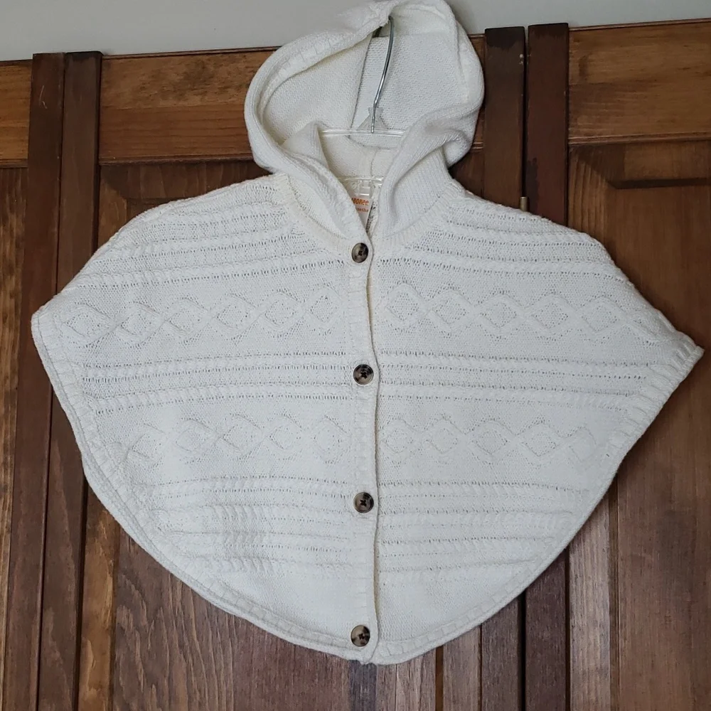 Gymboree Textured Cable Knit Poncho Sz 12-18M